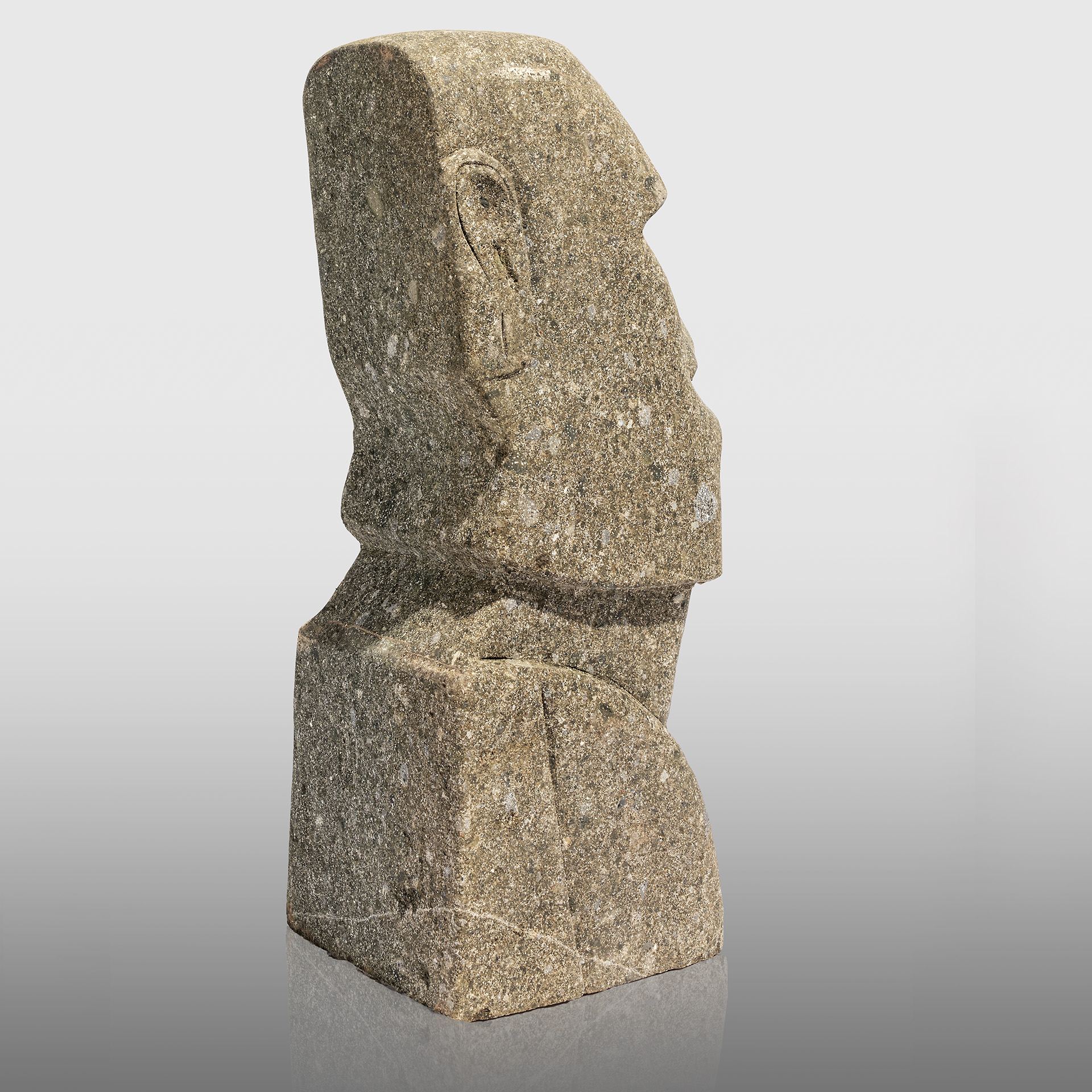 Greenstone Moai Kopf