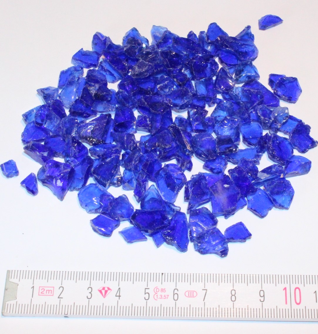 "Glassplitt Blue Violet" 5-10mm im 500g Beutel